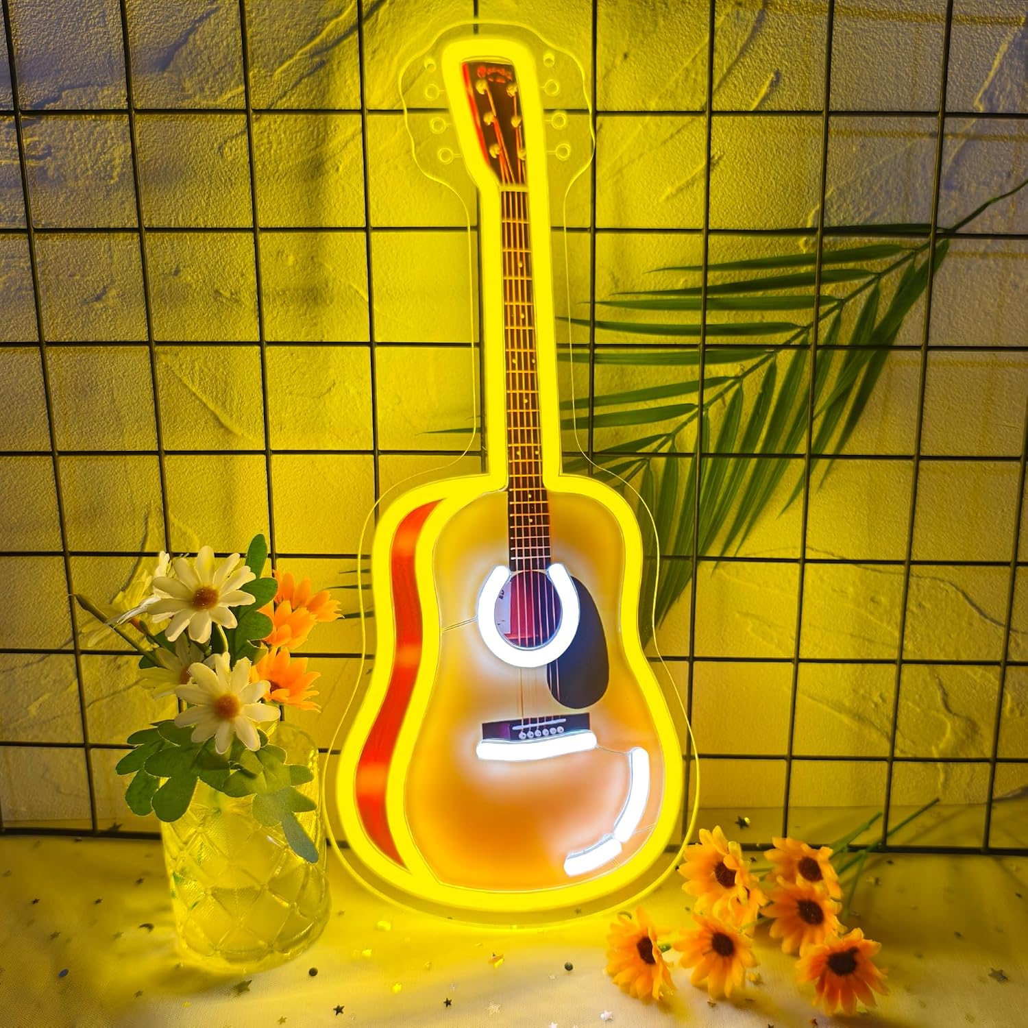 Party Games For Christmas - Acoustic Guitar LED Neon Sign USB