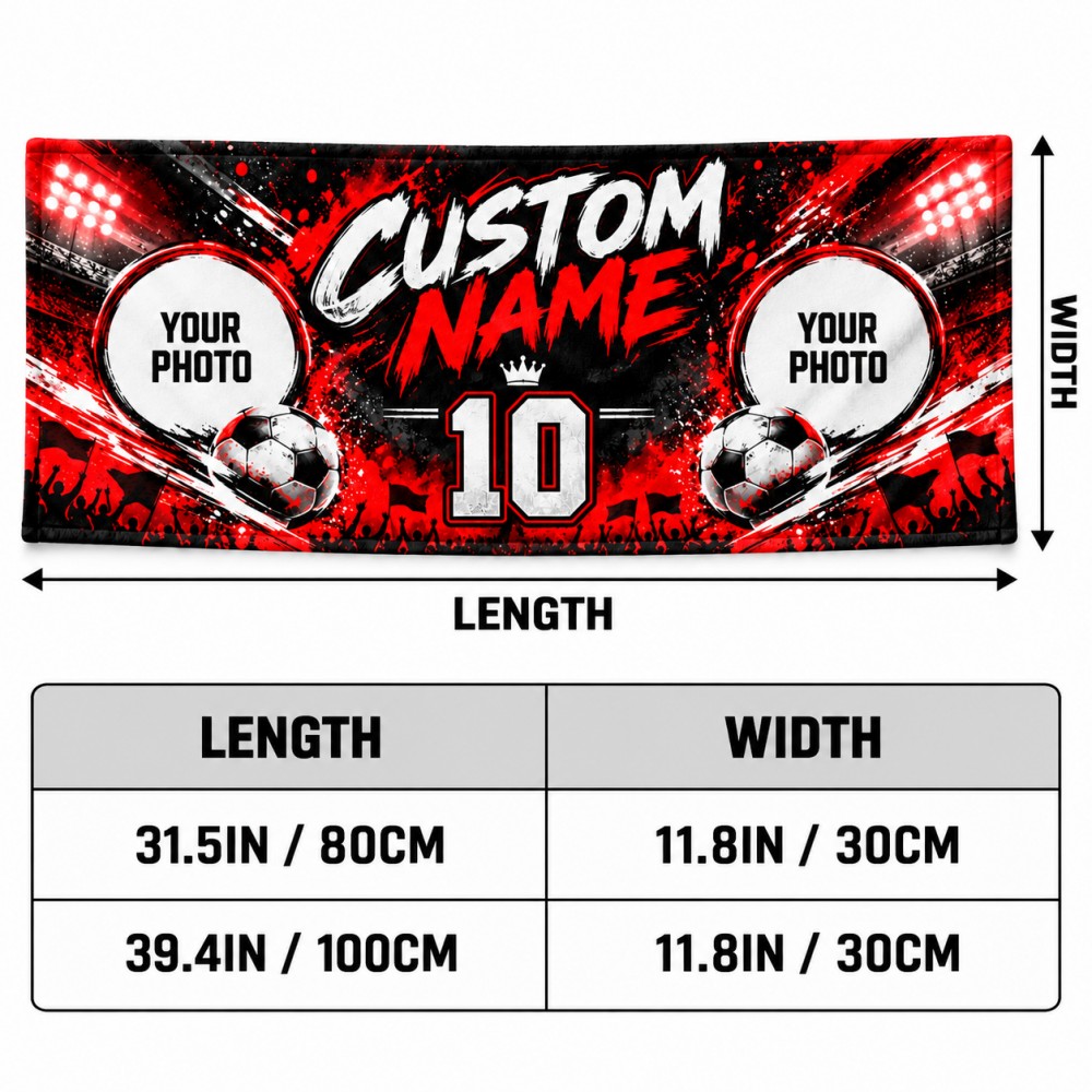 1PCS Custom Soccer Fan Towel P - đánh giá và giá Party Games Name