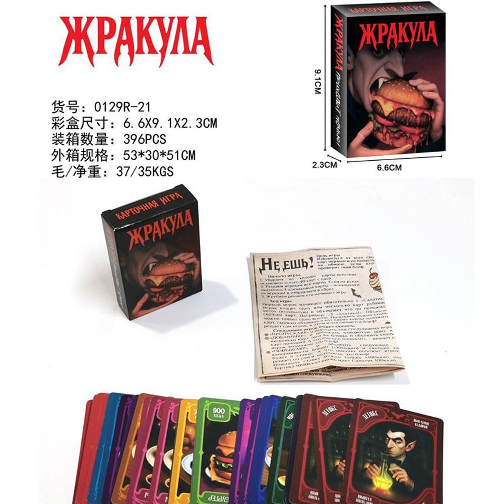 Russian Version Funny Food Vam - đánh giá và giá Party Games Night