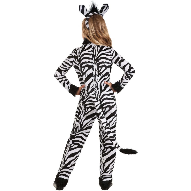 Girls Zebra Costume with Headb - đánh giá và giá Zoo Party Games